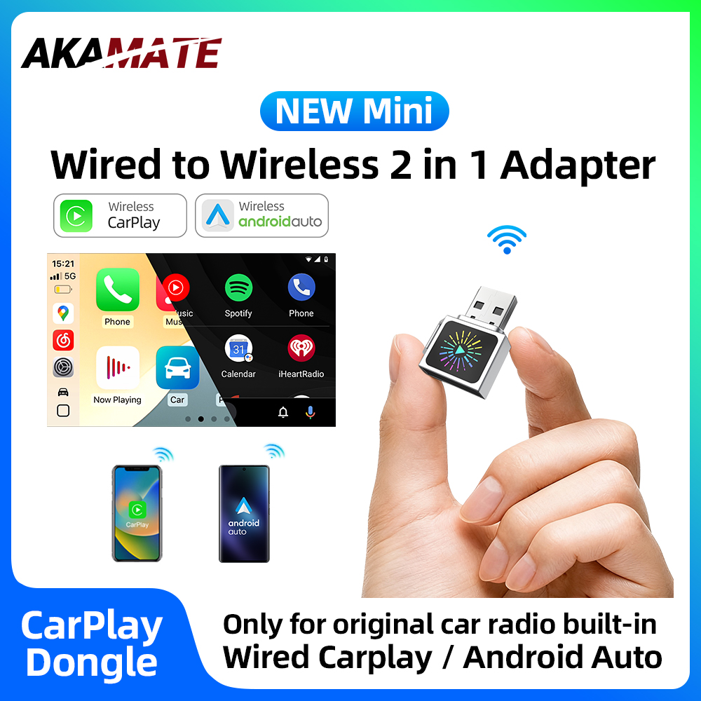 Wifi Smart Plug - Adapter CarPlay i Android Auto 2w1