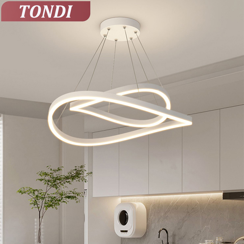 Voice Control Light Bulb - Nowoczesny żyrandol LED do salonu, jadalni,