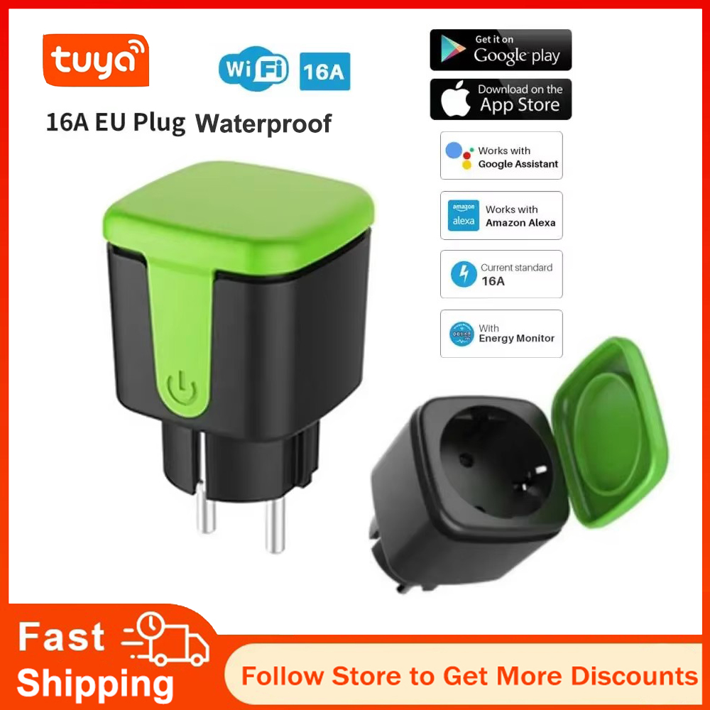 Wifi Smart Plug - Inteligentne wodoodporne gniazdko WiFi Tuya EU