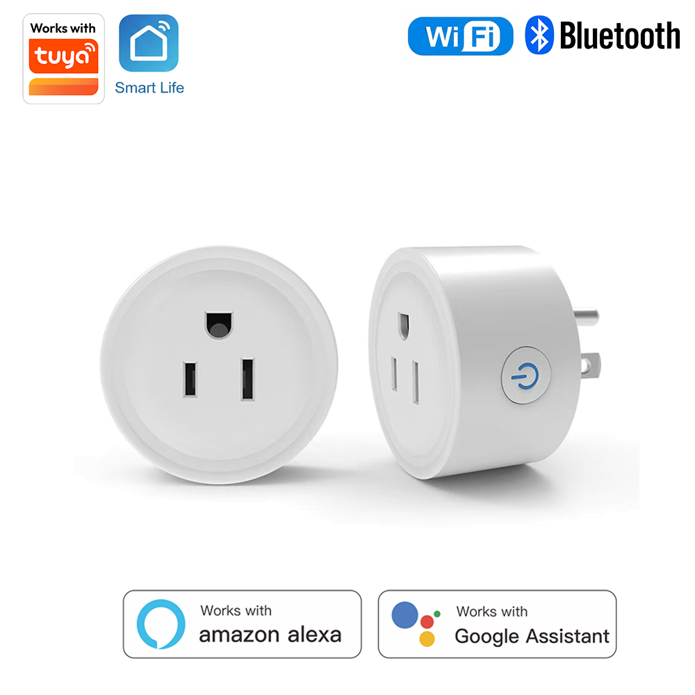 Wifi Smart Plug - Inteligentna okrągła wtyczka Tuya US-Spec 10A