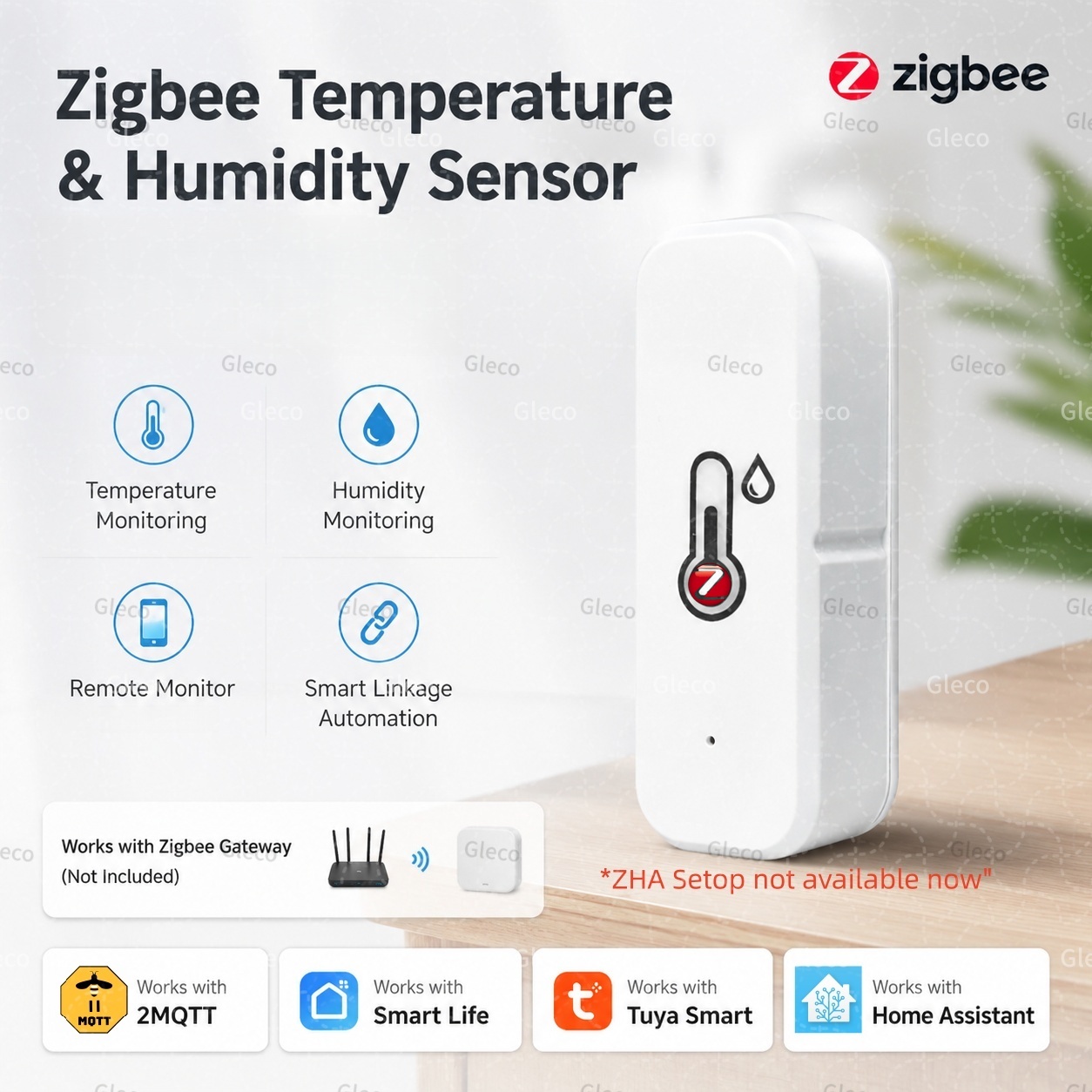 Smart Home Furniture - Czujnik temperatury i wilgotności Tuya Zigbee