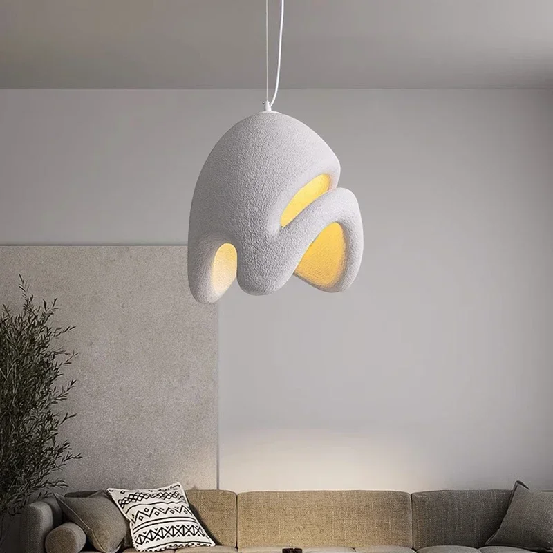 Voice Control Light Bulb - Japońska lampa wisząca w stylu WabiSabi,