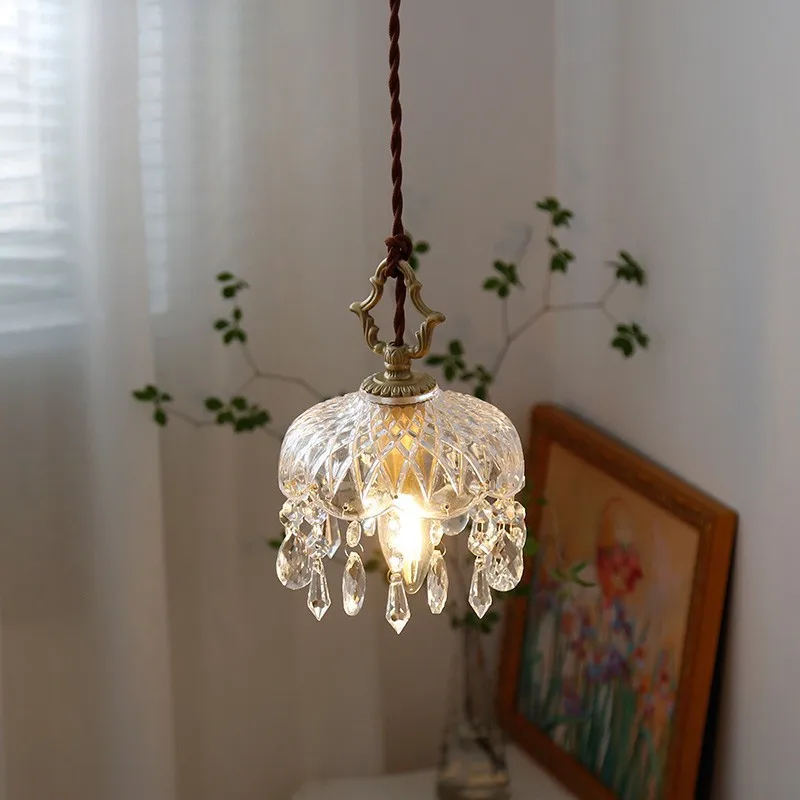 Voice Control Light Bulb - Szkło Vintage lampa wisząca do sypialni