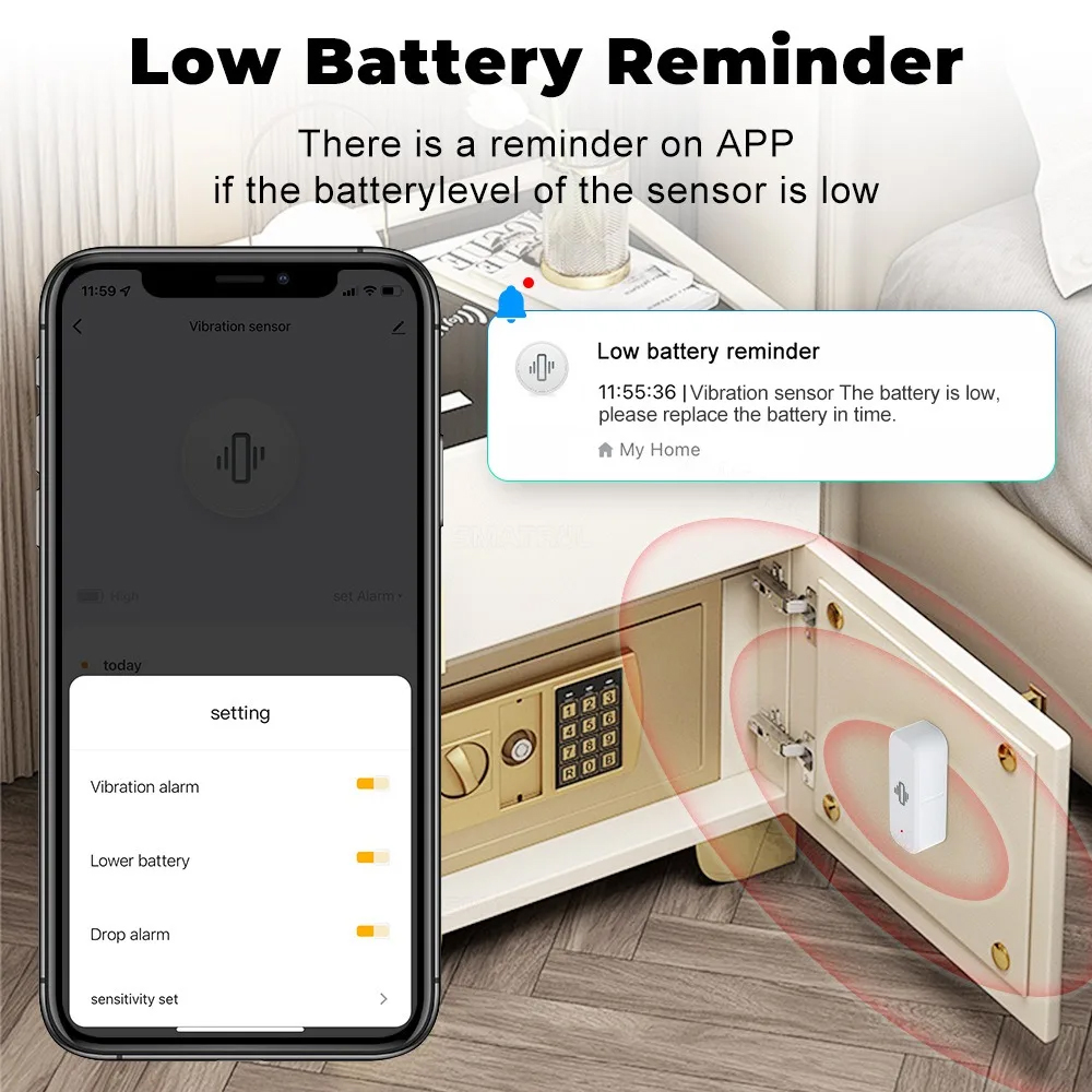 Inteligentny czujnik wibracji  – Zigbee Motion Sensor recenzja i cena