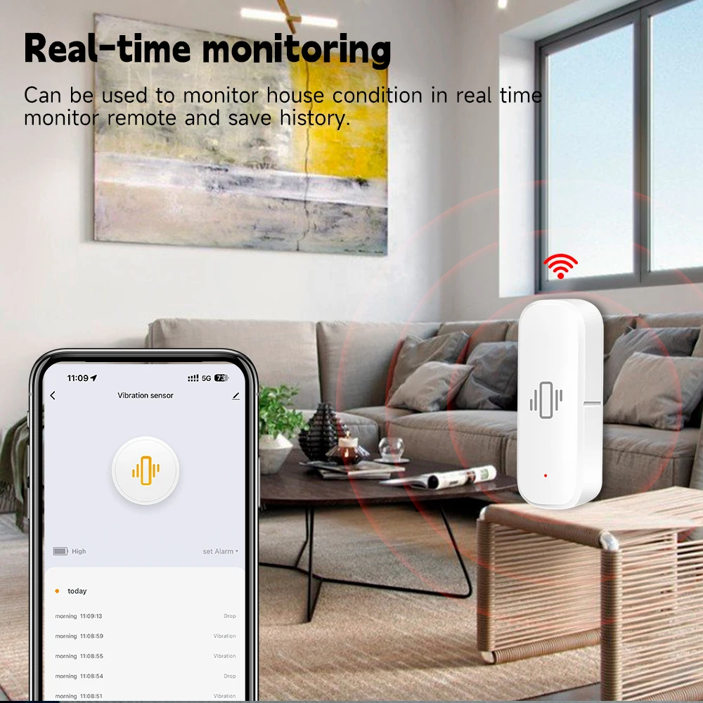 Inteligentny czujnik wibracji  – Zigbee Motion Sensor recenzja i cena
