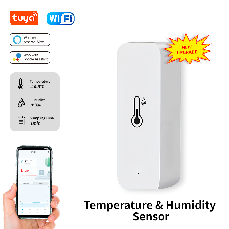 Tuya WiFi czujnik temperatury  – Smart Home Voice Assistant recenzja i cena