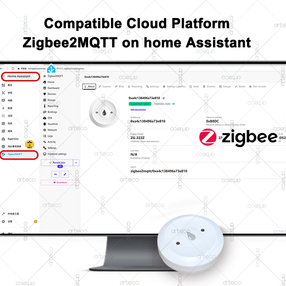 Czujnik zalania Tuya Smart Zig – Smart Home Features recenzja i cena