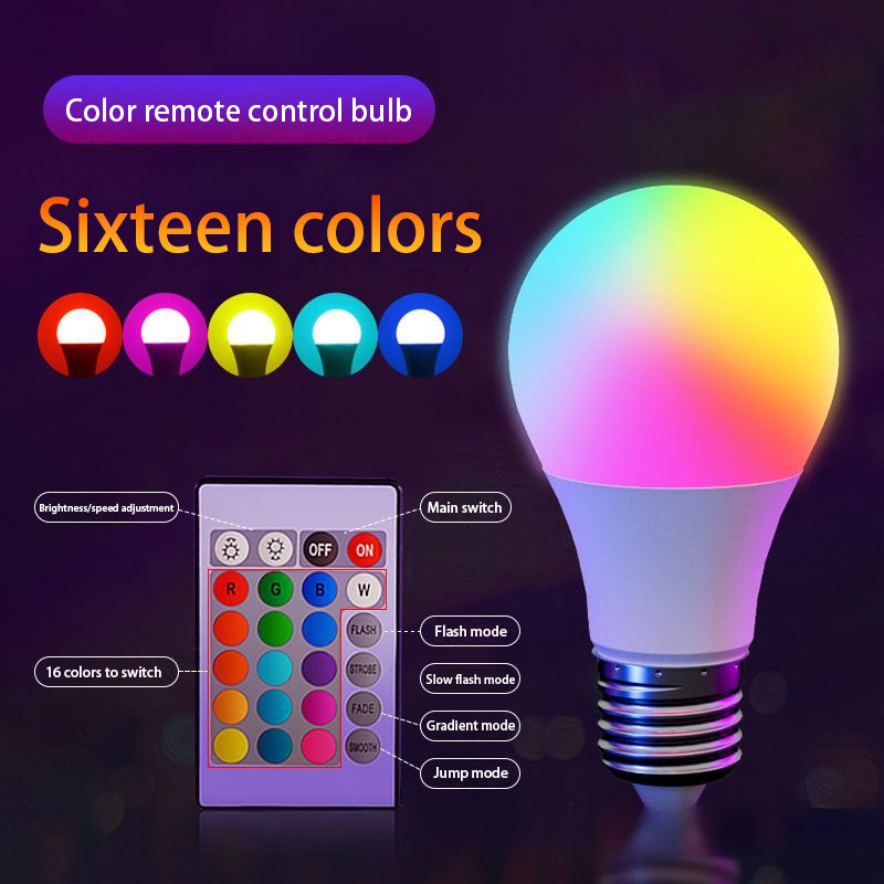 Żarówka LED E27 220V 16 Koloró – Voice Control Light Bulb recenzja i cena