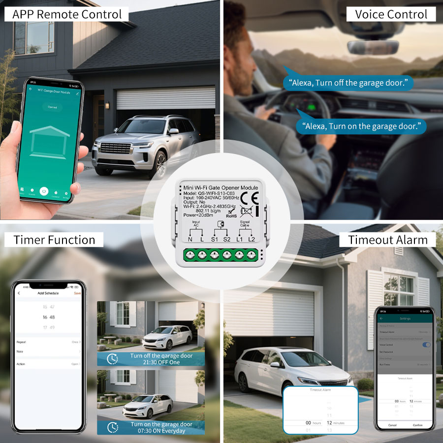 Sterownik bramy garażowej Tuya – Smart Home Voice Assistant recenzja i cena