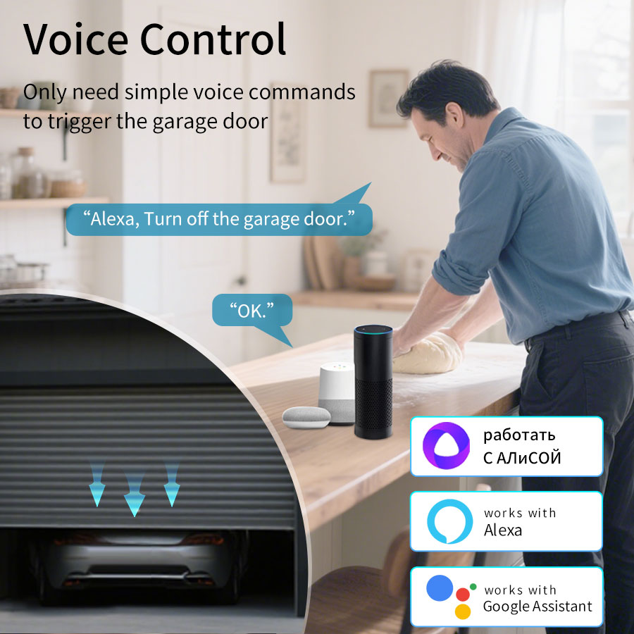 Sterownik bramy garażowej Tuya – Smart Home Voice Assistant recenzja i cena