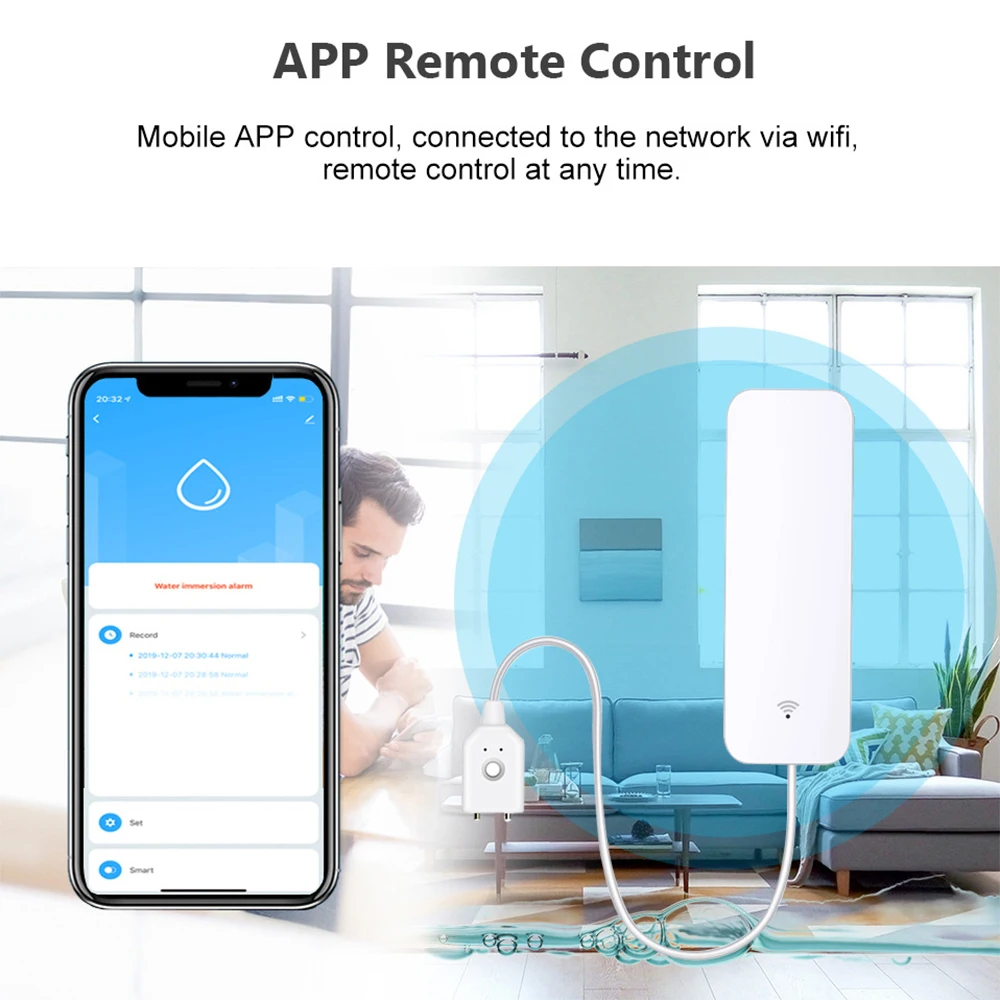 Czujnik zalania Tuya WiFi Zigb – Smart Home Web recenzja i cena