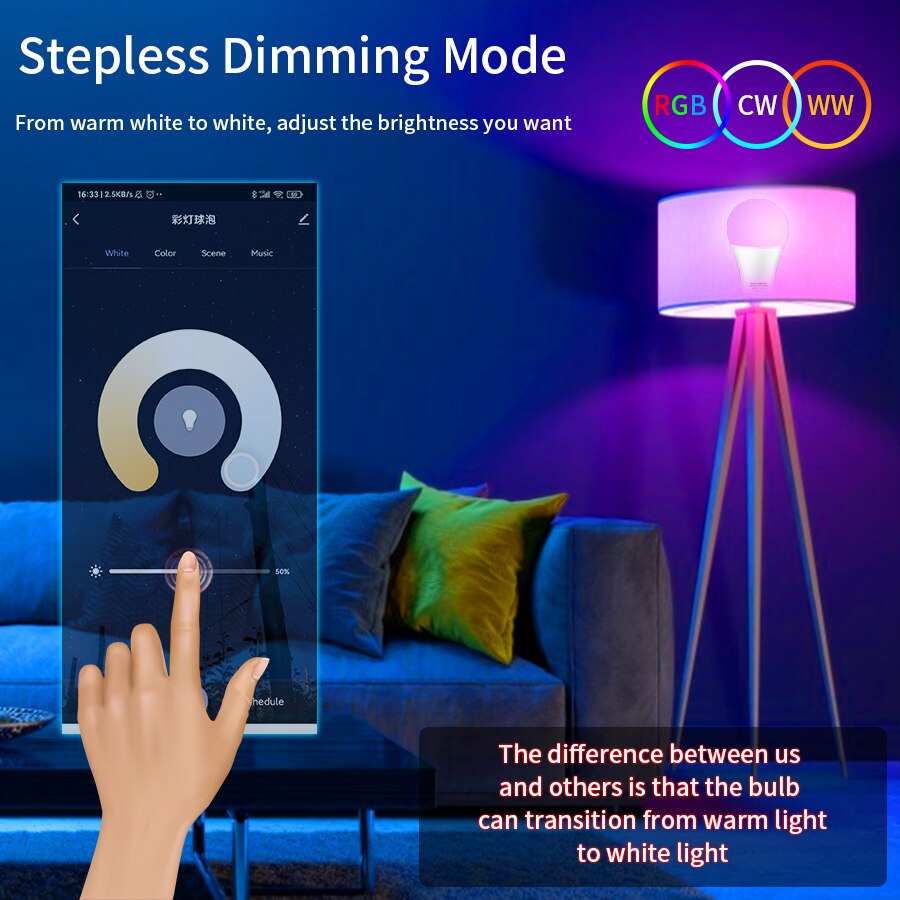 Inteligentna żarówka LED E27 W – Voice Control Light Bulb recenzja i cena