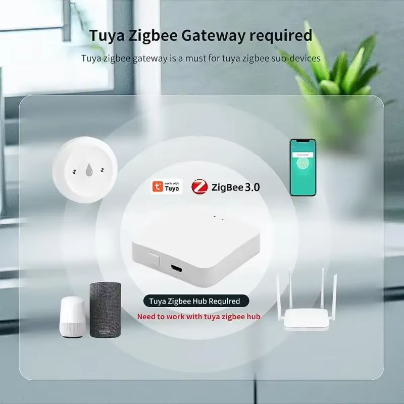 Czujnik wycieku wody Tuya ZigB – Smart Home Features recenzja i cena