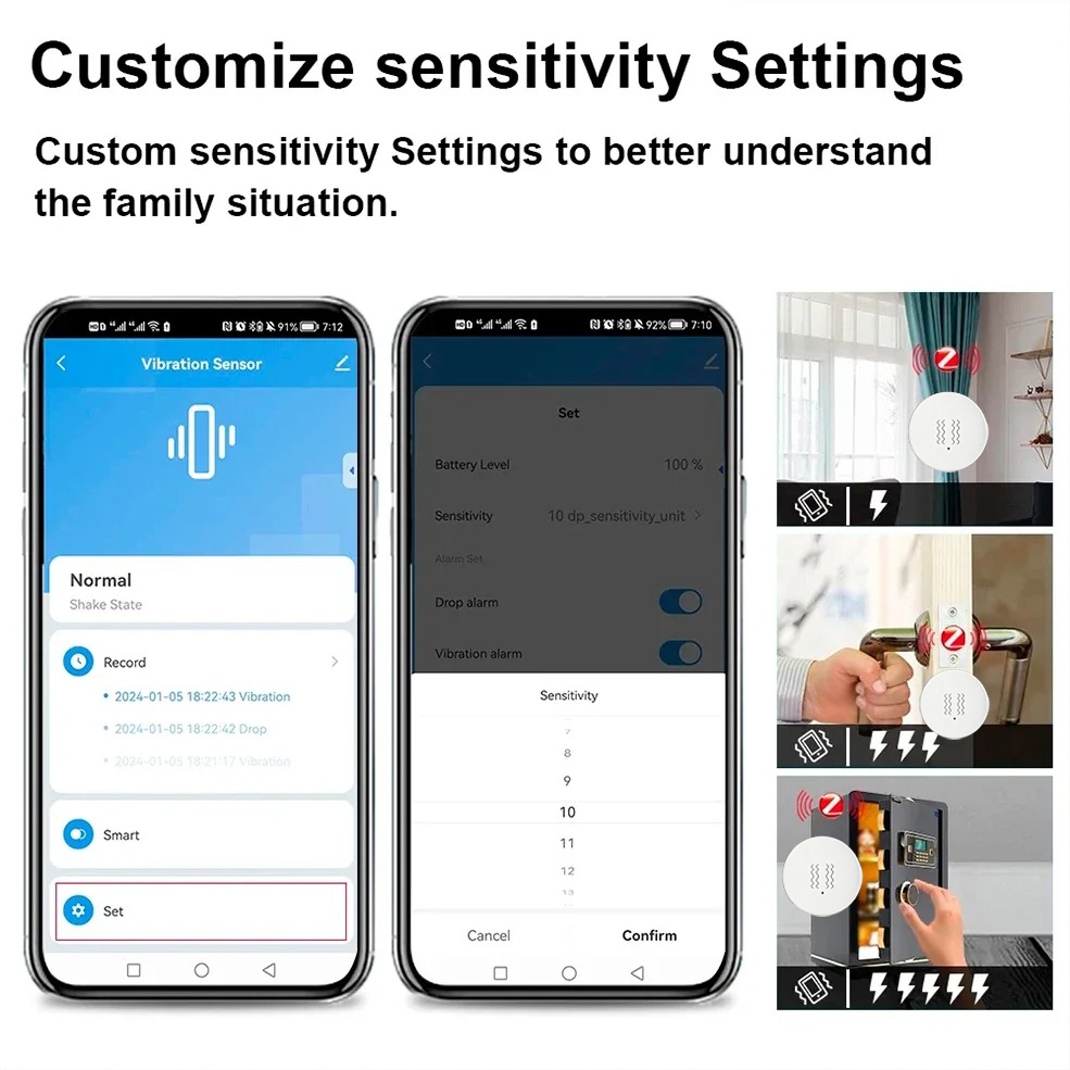Czujnik wibracji Tuya Zigbee,  – Zigbee Motion Sensor recenzja i cena