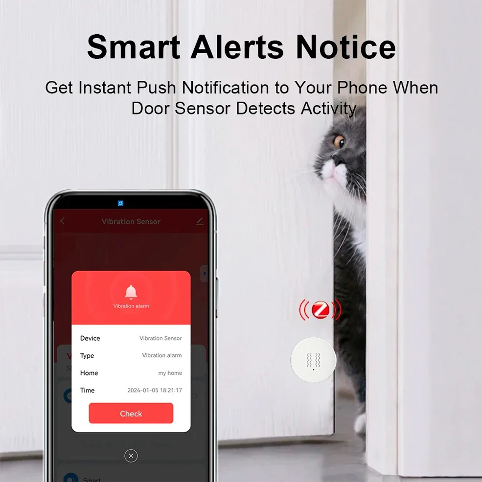 Czujnik wibracji Tuya Zigbee,  – Zigbee Motion Sensor recenzja i cena
