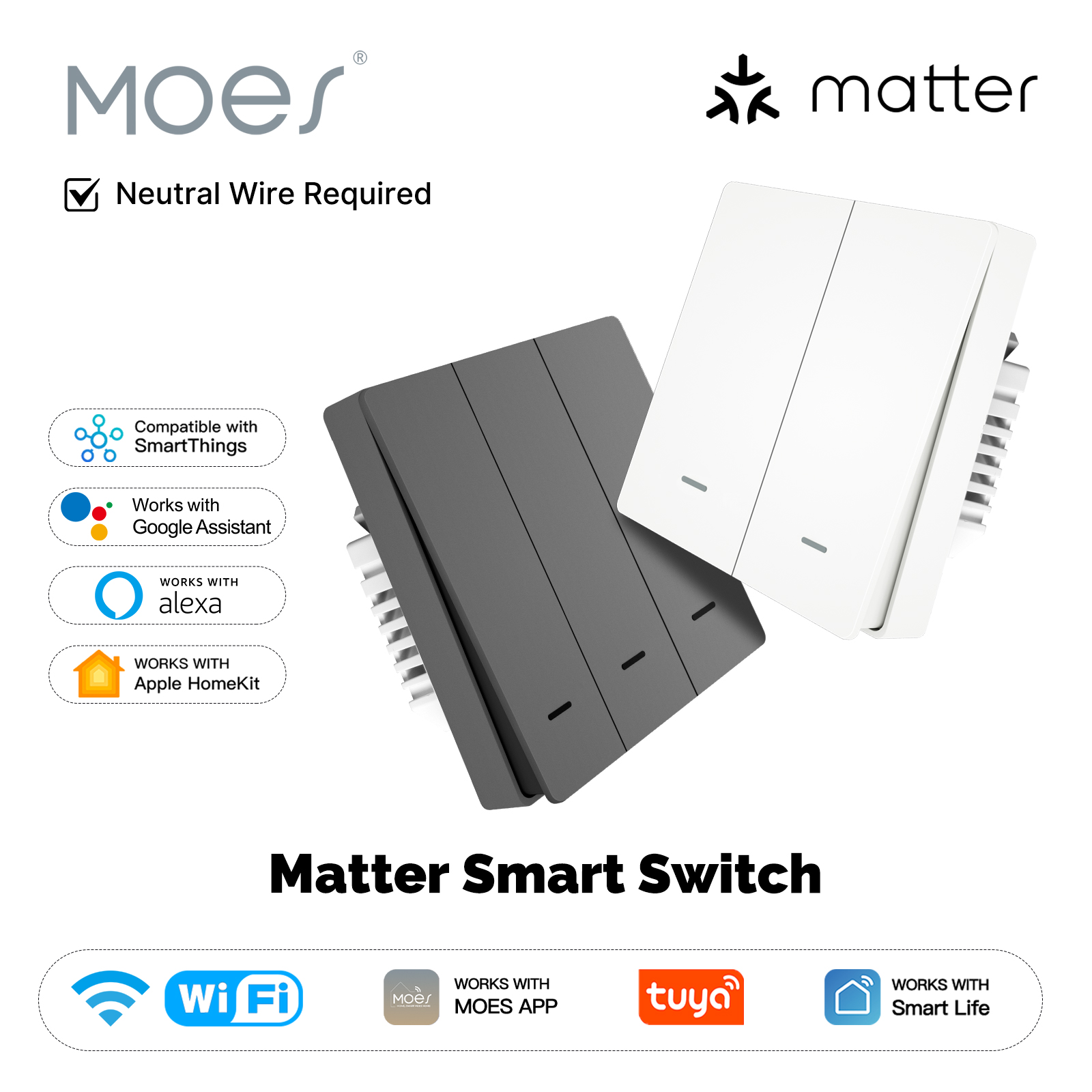 MOES Matter Tuya WiFi intelige – Smart Home Web recenzja i cena