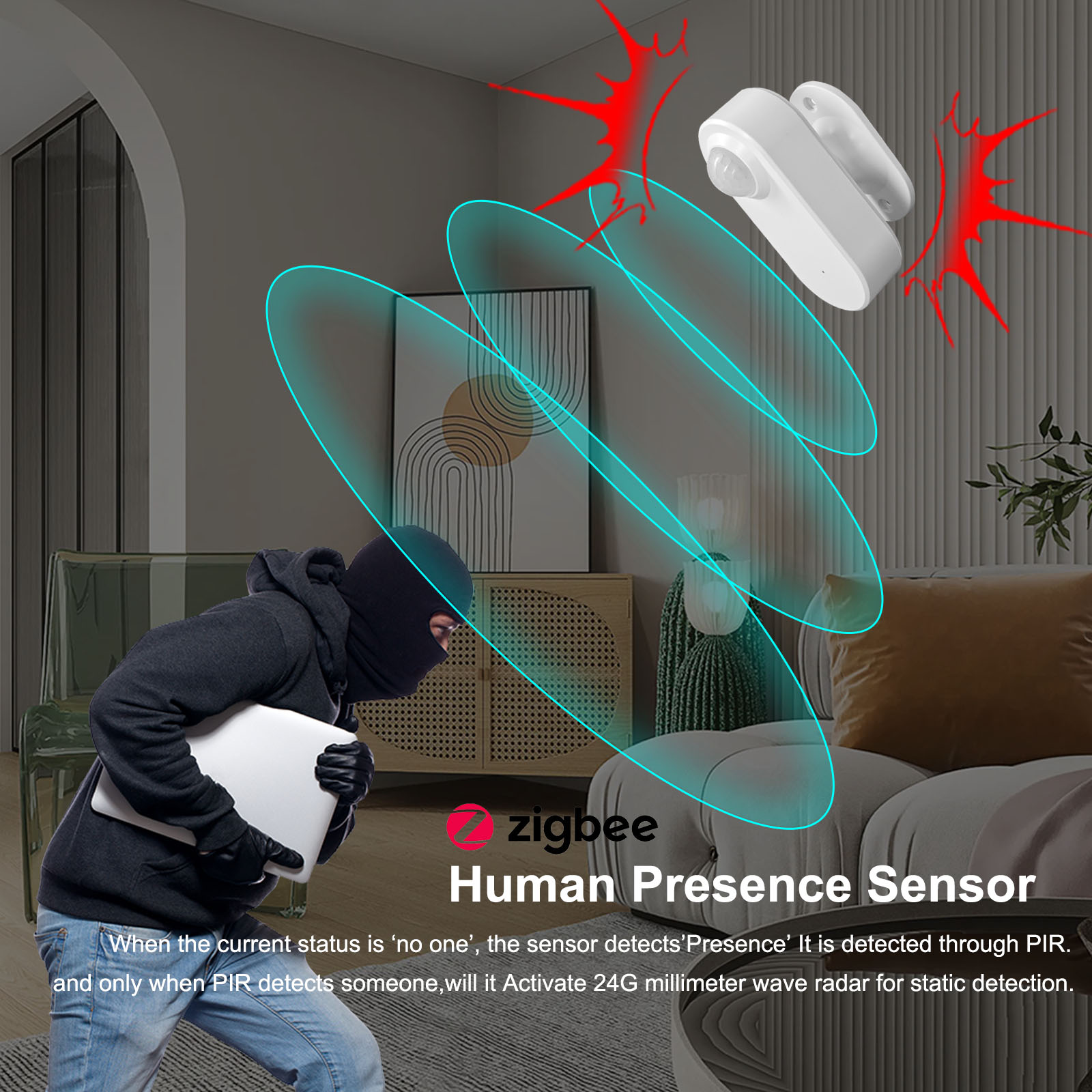 Czujnik obecności człowieka Tu – Smart Home Features recenzja i cena