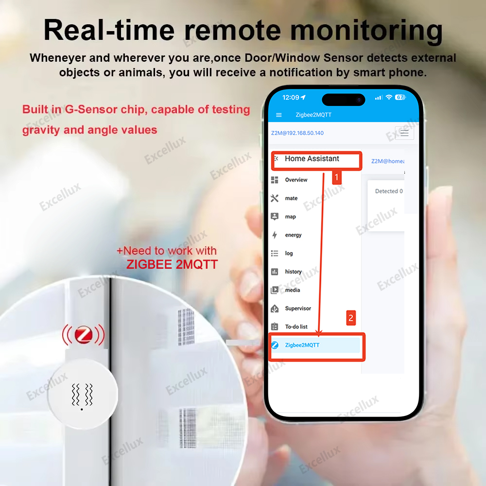 Czujnik wibracji Zigbee 3.0 Sm – Smart Home Features recenzja i cena