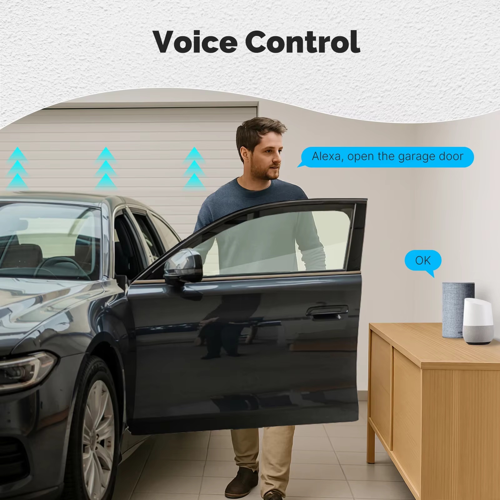 Moduł sterowania bramą garażow – Smart Home Voice Assistant recenzja i cena