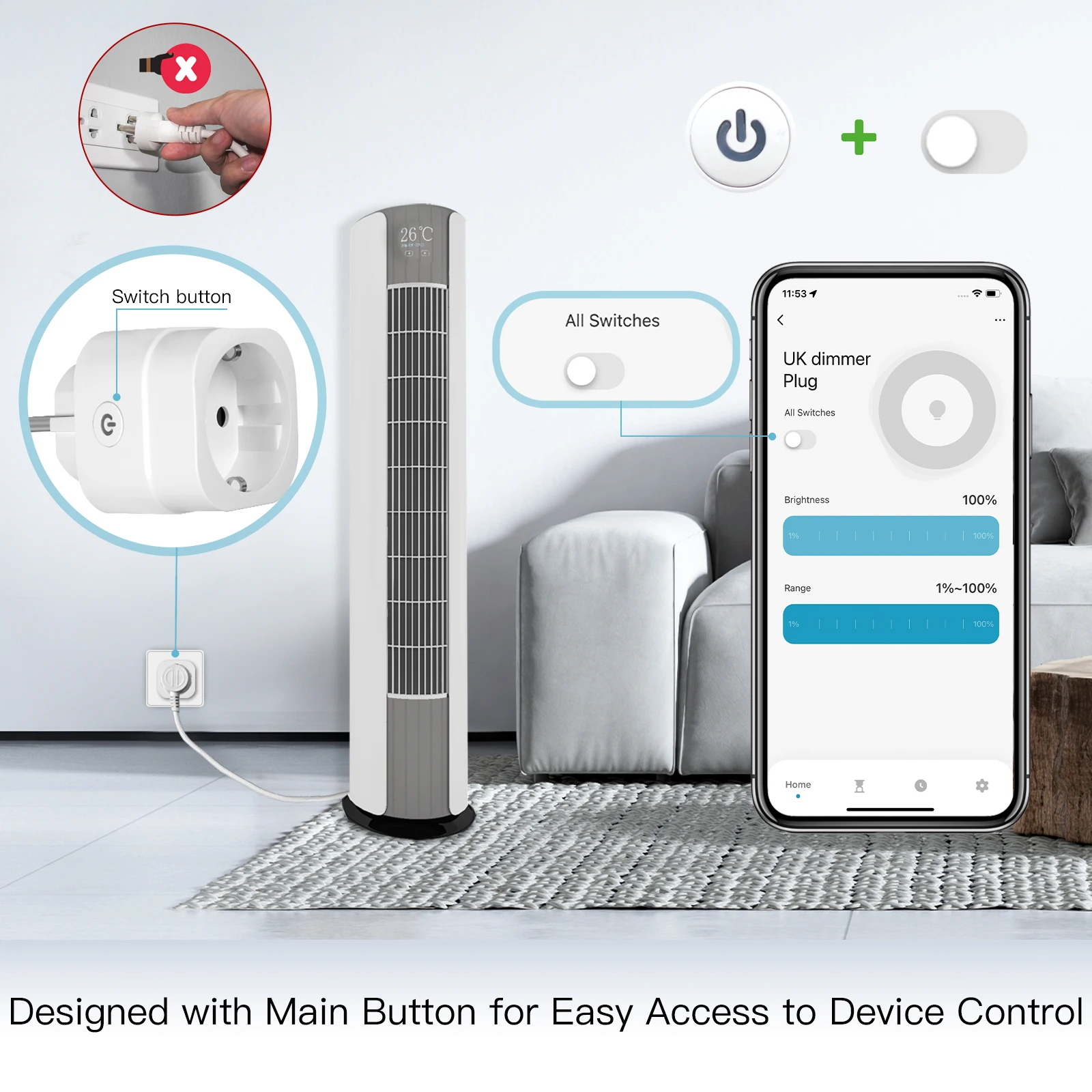 Inteligentna wtyczka WiFi MOES – Wifi Smart Plug recenzja i cena