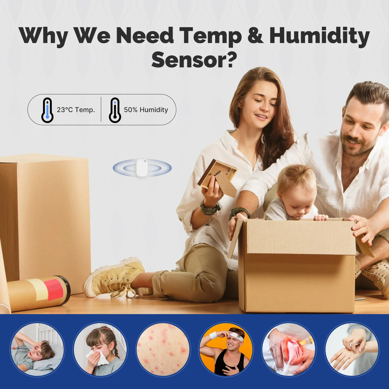 Czujnik temperatury i wilgotno – Smart Home Furniture recenzja i cena